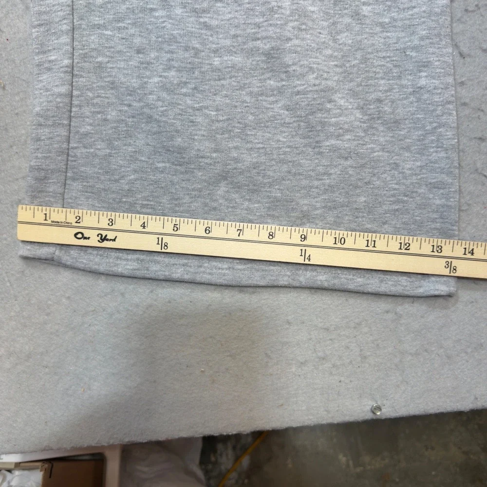 Daisy Street New York Graphic Wide Leg Sweatpants Heather Grey Mens Large L - Picture 6 of 11